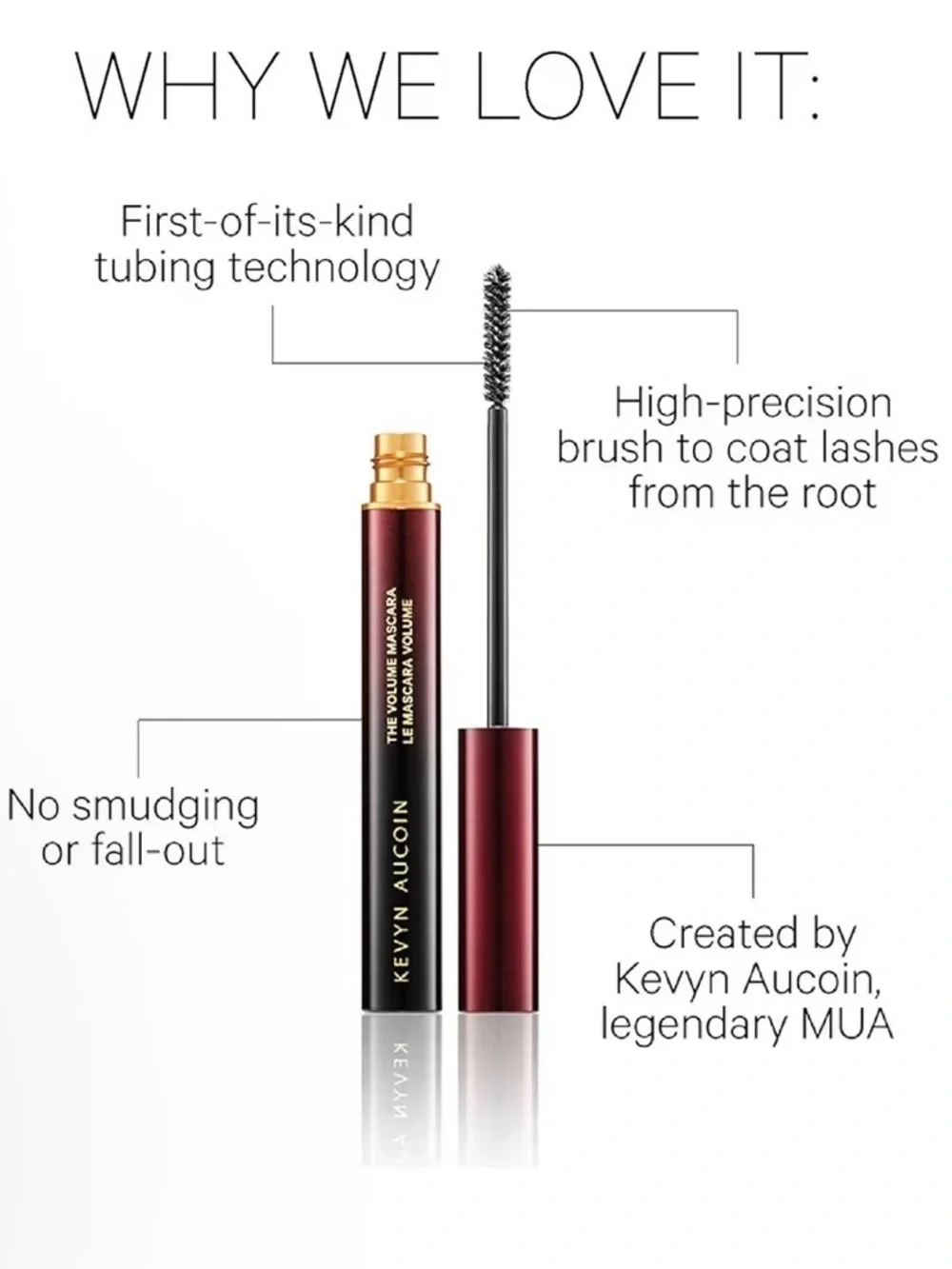 Kevyn Aucoin The Volume Mascara - Black NWT